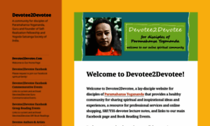 Devotee2devotee.com thumbnail