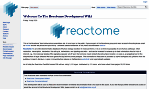 Devwiki.reactome.org thumbnail