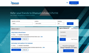 Dhanush-infotech.referralrecruit.com thumbnail