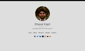 Dhavalkapil.com thumbnail