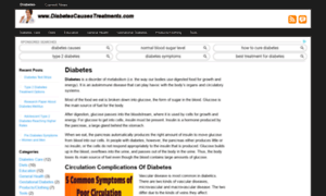 Diabetescausestreatments.com thumbnail