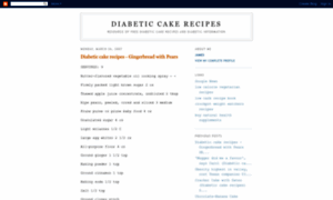 Diabetic-cake-recipes-free.blogspot.com thumbnail