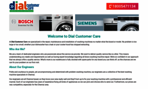 Dialcustomercare.in thumbnail