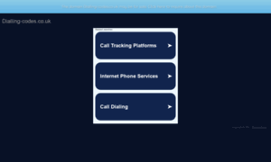 Dialling-codes.co.uk thumbnail