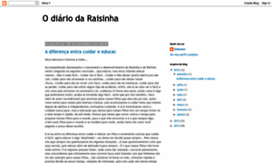 Diariodaraisinha.blogspot.com.br thumbnail