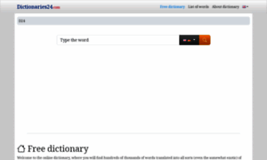 Dictionaries24.com thumbnail