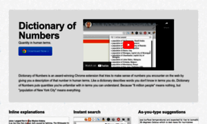 Dictionaryofnumbers.com thumbnail