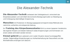 Die-alexander-technik.com thumbnail