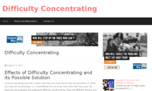Difficultyconcentrating.net thumbnail