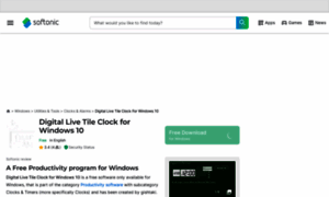 Digital-live-tile-clock-windows-10.en.softonic.com thumbnail