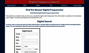 Digitalfrequencysearch.com thumbnail