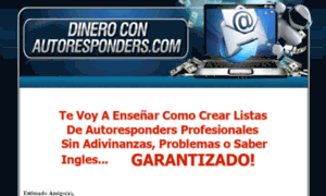 Dineroconautoresponders.com thumbnail