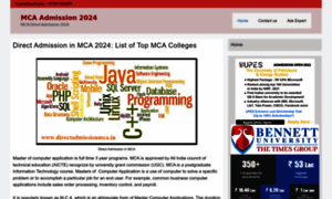 Directadmissionmca.in thumbnail