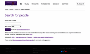 Directory.manchester.ac.uk thumbnail