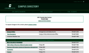 Directory.uncc.edu thumbnail