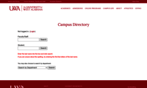 Directory.uwa.edu thumbnail