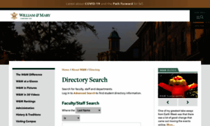 Directory.wm.edu thumbnail