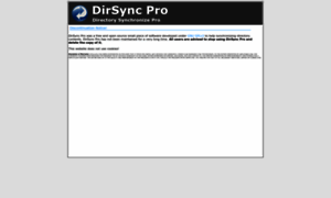 Dirsyncpro.org thumbnail