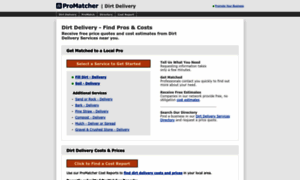 Dirt-delivery.promatcher.com thumbnail