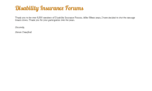 Disabilityinsuranceforums.com thumbnail