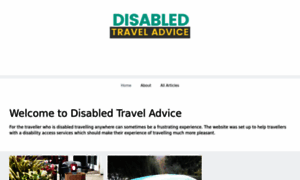 Disabledtraveladvice.co.uk thumbnail