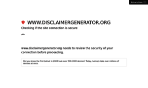 Disclaimergenerator.org thumbnail