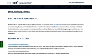 Disclosures-clerk.house.gov thumbnail