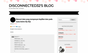 Disconnected32.wordpress.com thumbnail