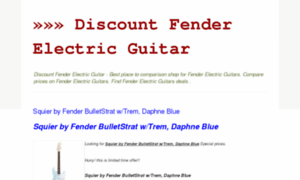 Discount-fenderelectricguitar.blogspot.com thumbnail
