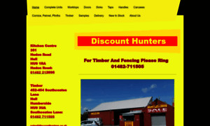 Discount-hunters-kitchen-centre.co.uk thumbnail