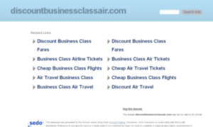 Discountbusinessclassair.com thumbnail