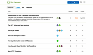 Discourse.slimframework.com thumbnail