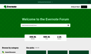 Discussion.evernote.com thumbnail