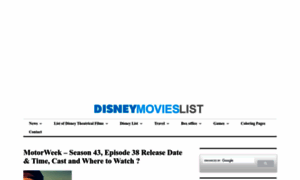 Disneymovieslist.com thumbnail
