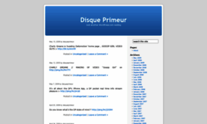 Disqueprimeur.wordpress.com thumbnail