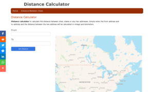 Distance-calculator.org thumbnail