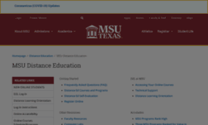 Distance.mwsu.edu thumbnail