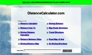 Distancecalculator.com thumbnail