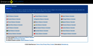 Distancecalculator.globefeed.com thumbnail