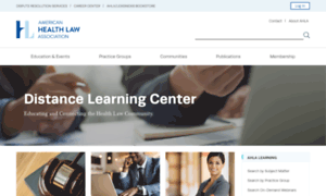 Distancelearning.healthlawyers.org thumbnail