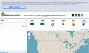 Distancesonline.com thumbnail