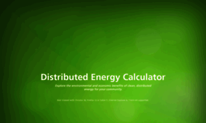 Distributedenergycalculator.com thumbnail