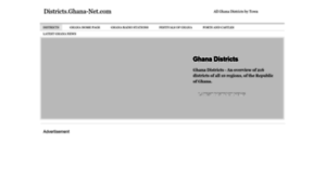 Districts.ghana-net.com thumbnail