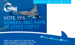 Divers4sharksnrays.projectaware.org thumbnail