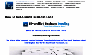 Diversifiedbusinessfunding.com thumbnail