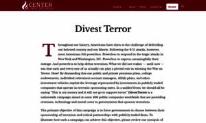 Divestterror.org thumbnail