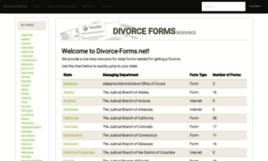 Divorce-forms.net thumbnail