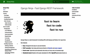 Django-ninja.rest-framework.com thumbnail