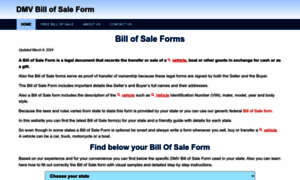 Dmvbillofsaleform.com thumbnail