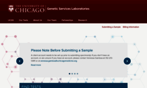 Dnatesting.uchicago.edu thumbnail